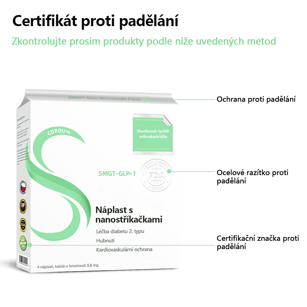 ⭐7denní výsledky⭐COROU™ SMGT-GLP-1 Nano Microneedle Patch(Bezbolestná, dlouhodobá, řešící diabetes, obezitu a kardiovaskulární onemocnění)