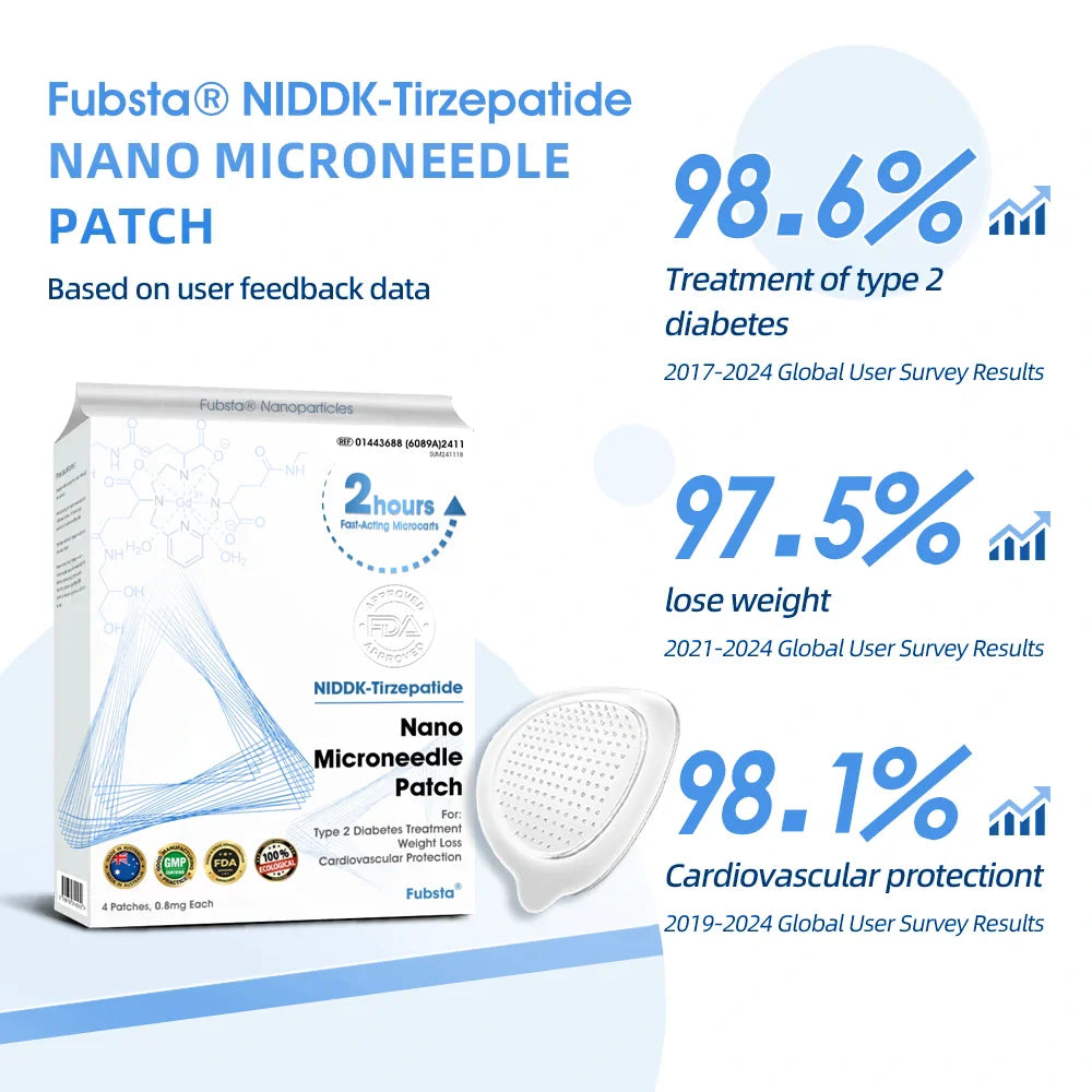 【Fubsta® Official Store】 NIDDK-Tirzepatide Nano Microneedle Patch (Zero Pain, 24/7 Release | Lose 20lbs FAST | 90% Sugar Drop | )